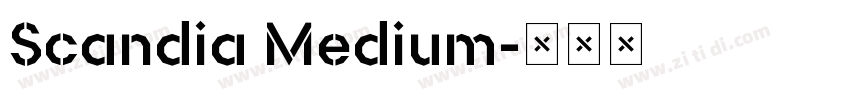 Scandia Medium字体转换